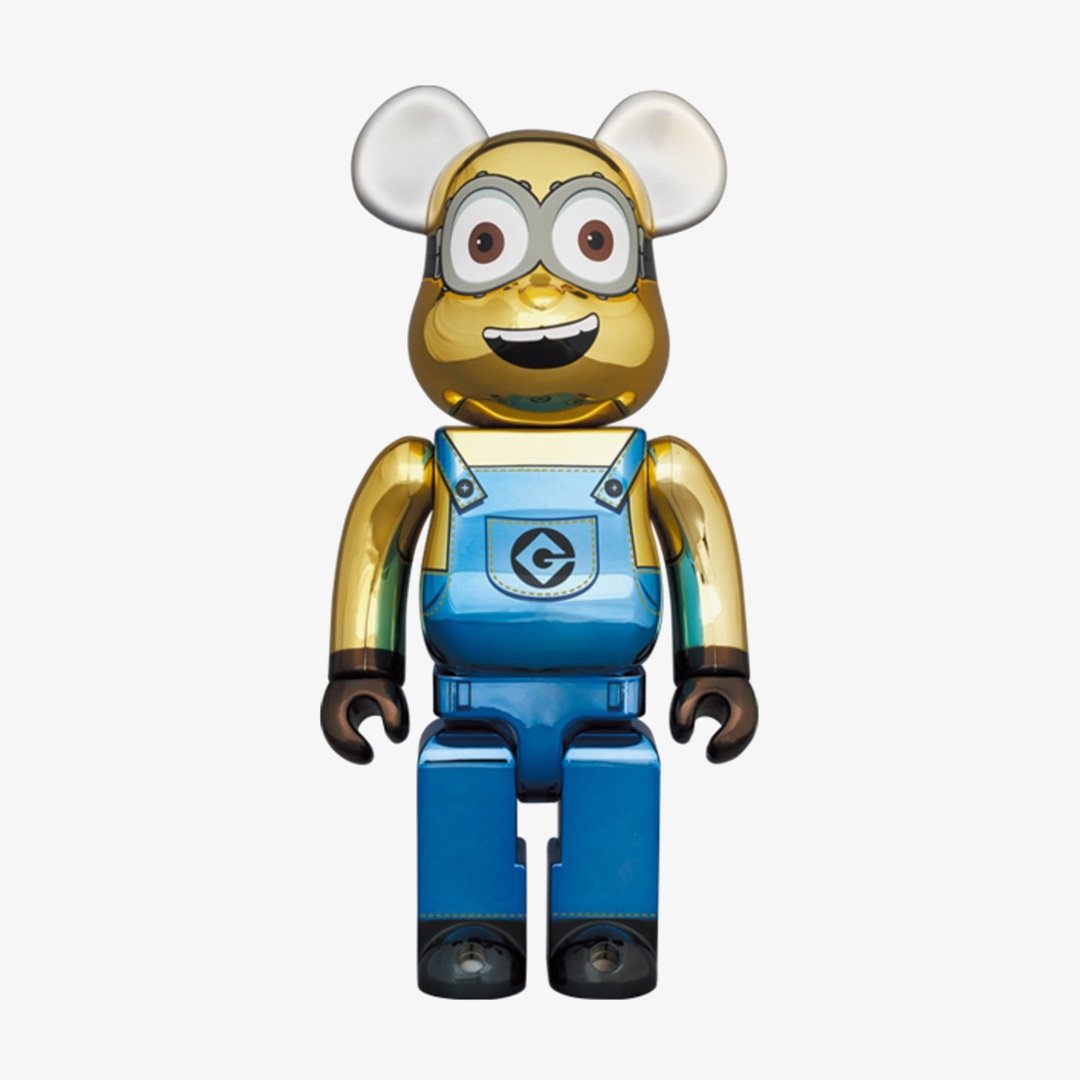 Bearbrick Minions Dave Chrome Version 1000% | 2B Art Gallery