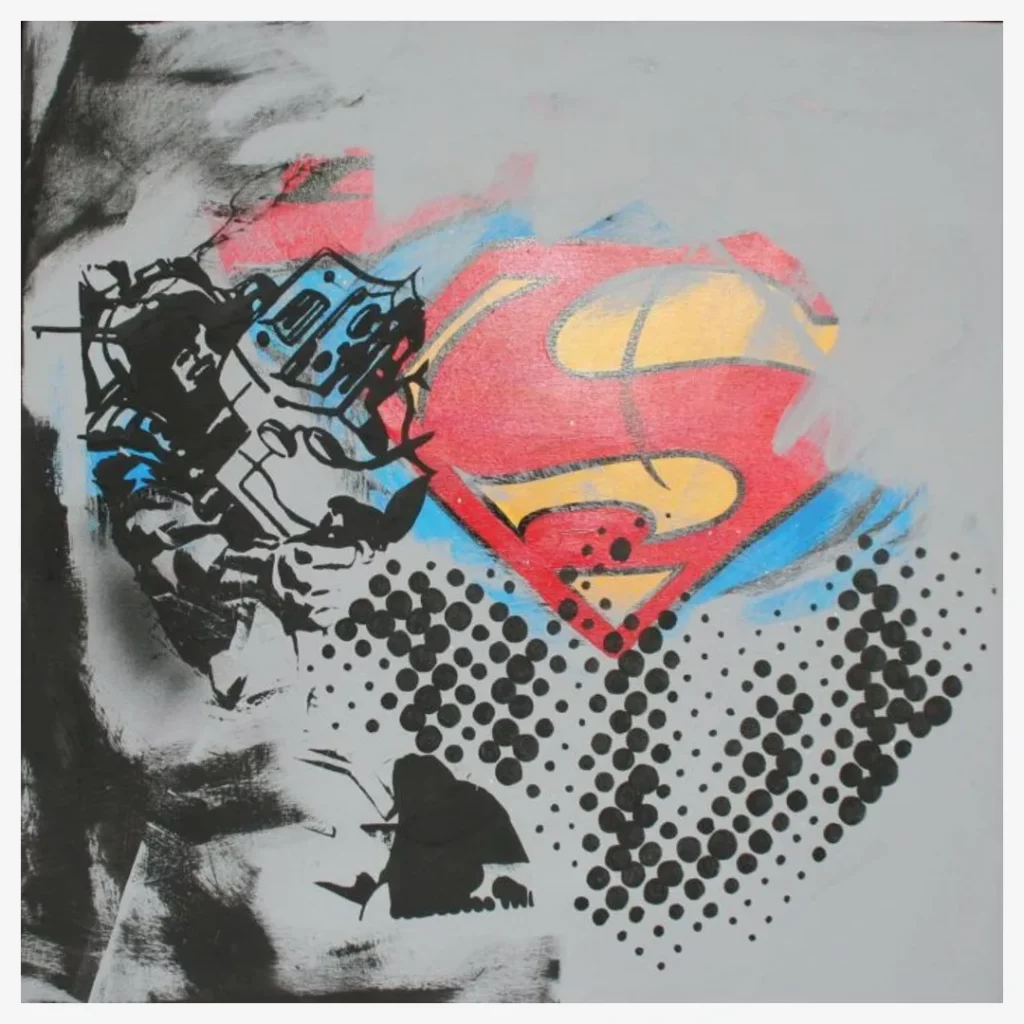 An image of an original artwork by Kostas Seremetis - Superman logo