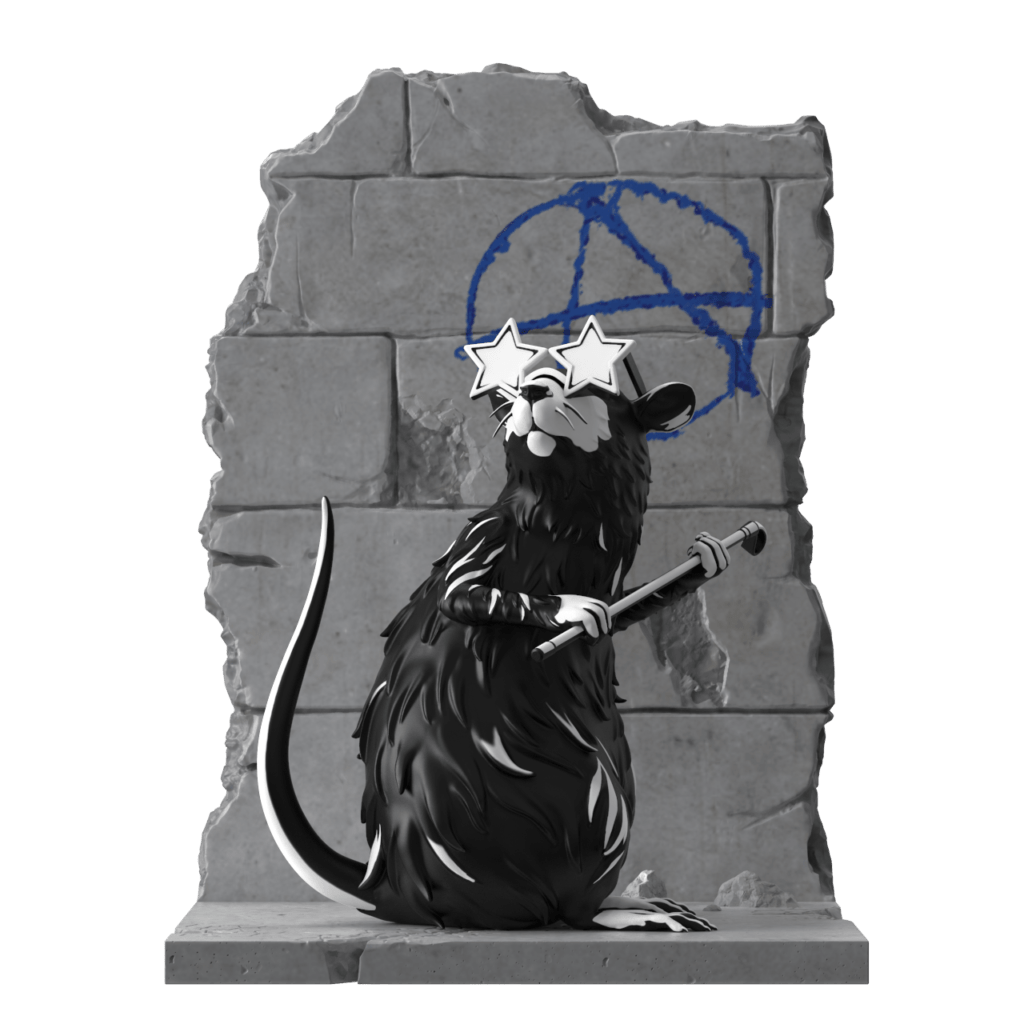 Anarchy rat statue 