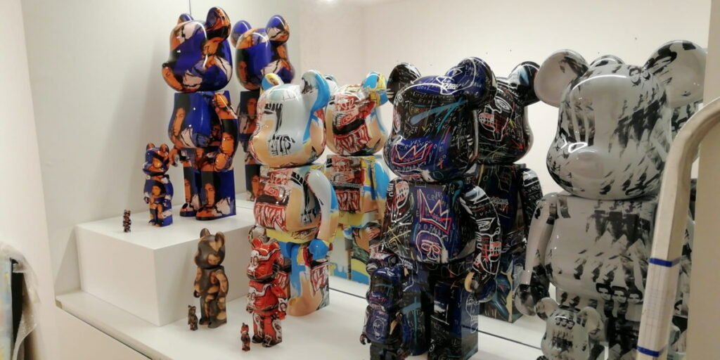 Bearbrick figures at 2B Art & Toys Gallery