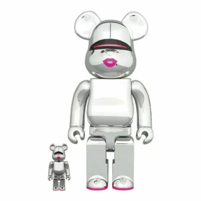 Bearbrick Sorayama X Baby Milo(R) Gold & Silver 1000% (Set of 2)