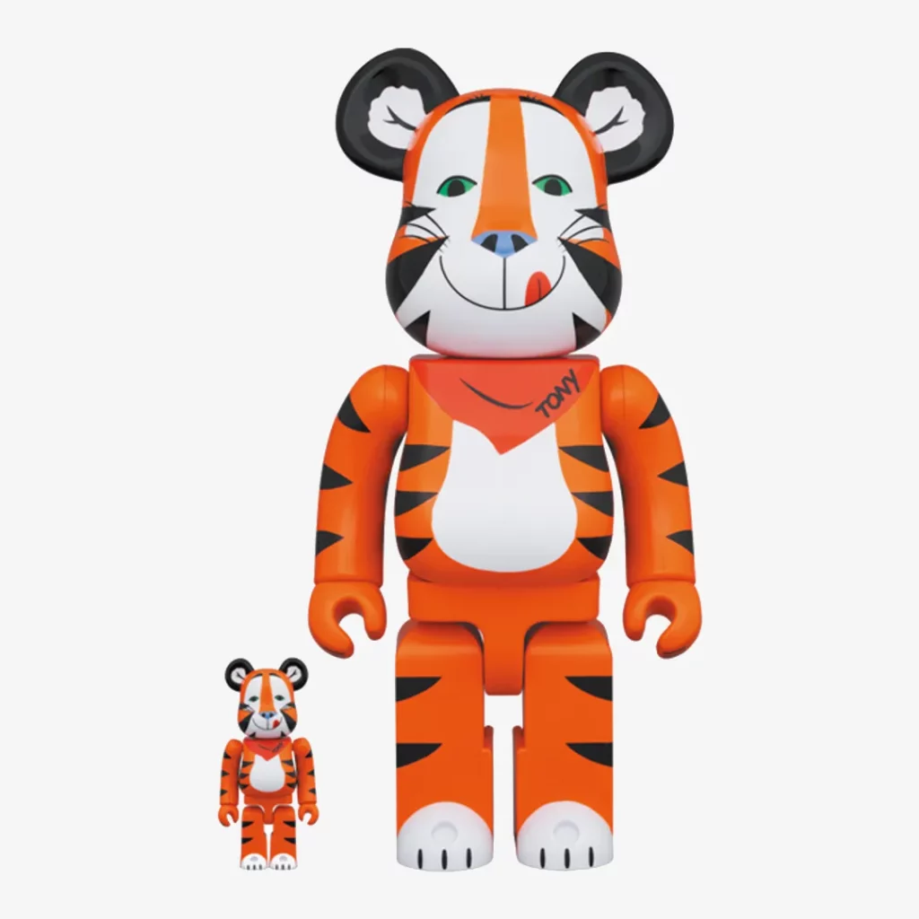 An image of a Bearbrick Kellogg's Tony The Tiger Vintage Ver. 100%/400%