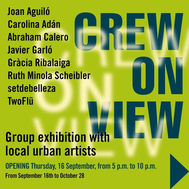 Crew on View Group exhibition poster