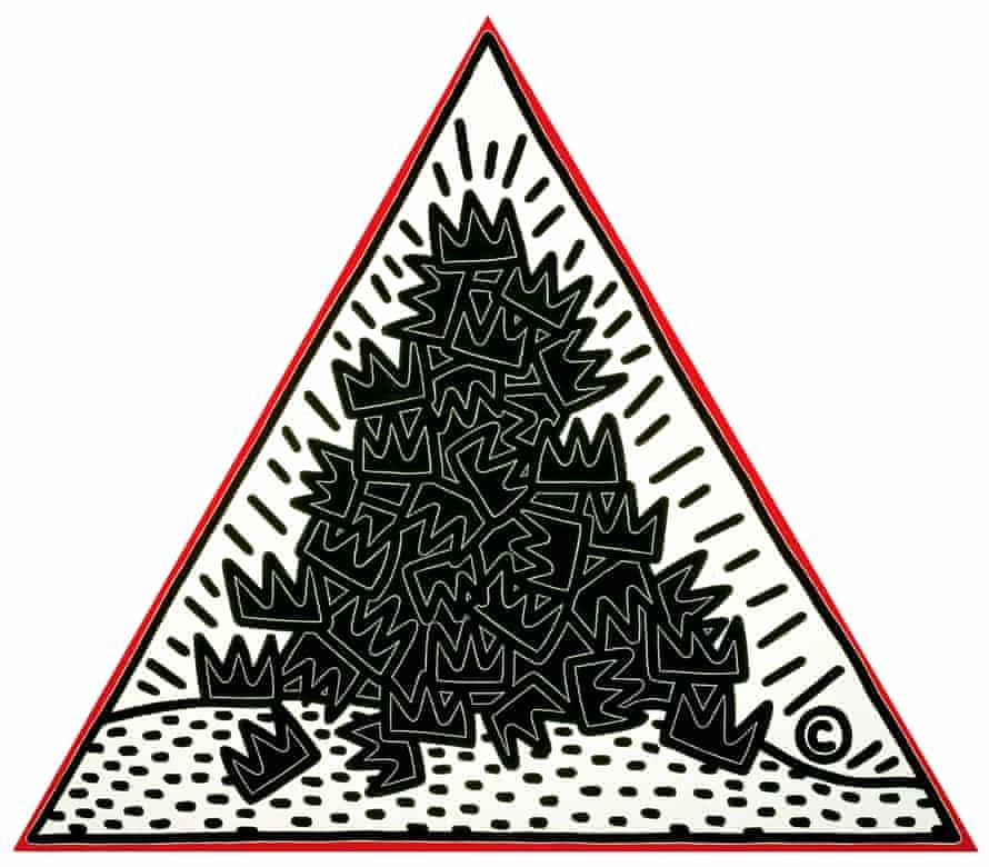 Keith Haring - ''A Pile of Crowns for Jean-Michel Basquiat''