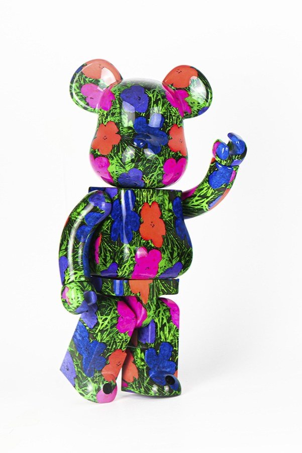 Bearbrick Andy Warhol "Flowers" 1000% at 2B Art & Toys Gallery