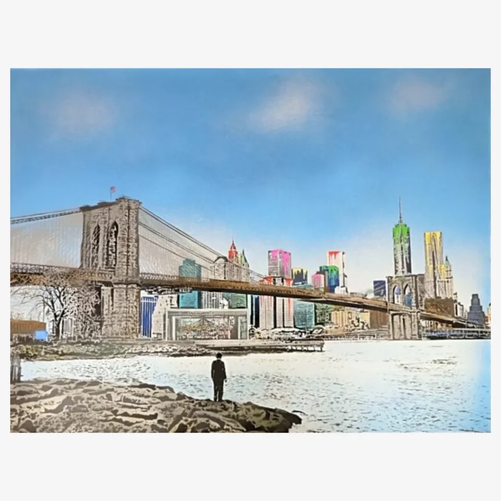 Painting by Nick Walker - Brooklyn Bridge [TMA]