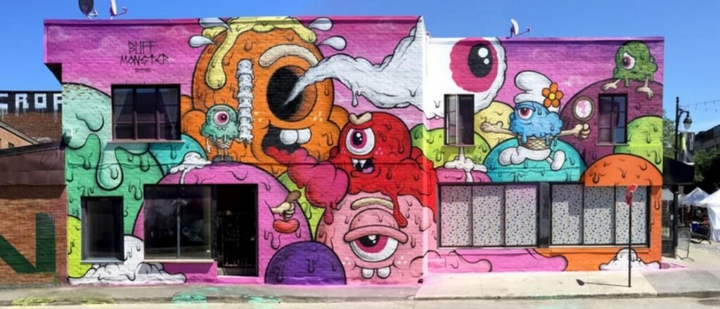 Buff Monster's mural at Montreal, Canada