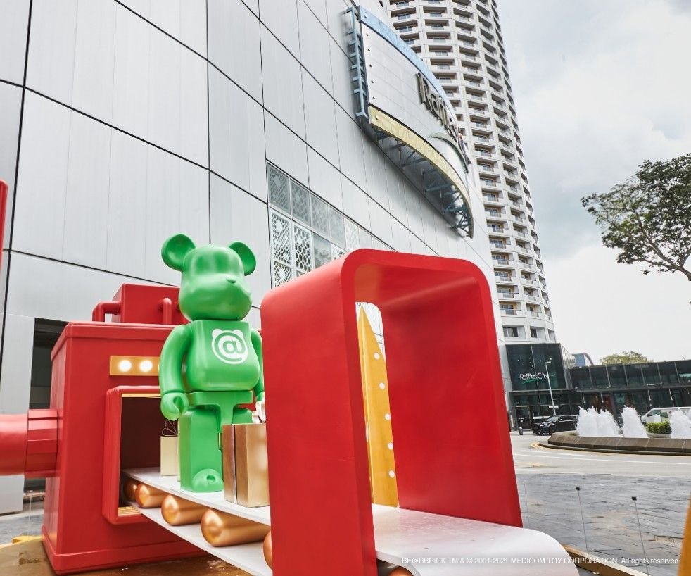 Bearbrick figure at Shopping Mall in Singapore