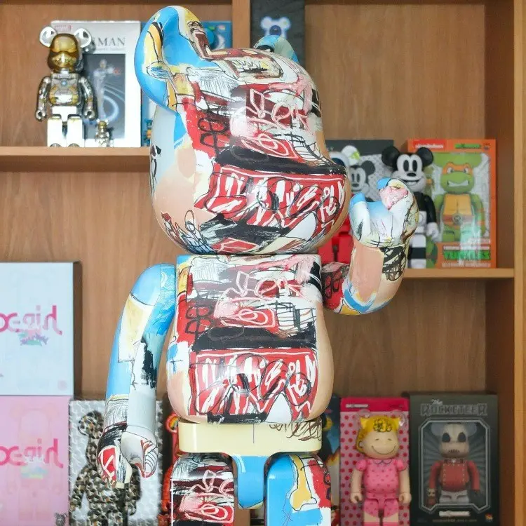 Basquiat Bearbrick figure at 2B Art Gallery