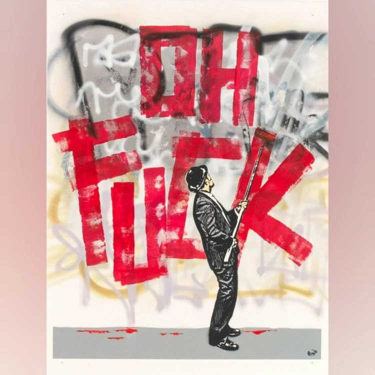 Oh Fuck painting by Nick Walker