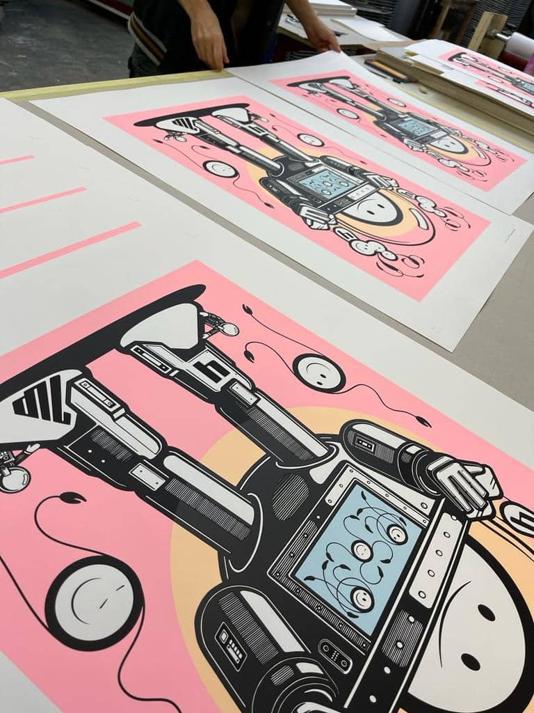 The London Police print making