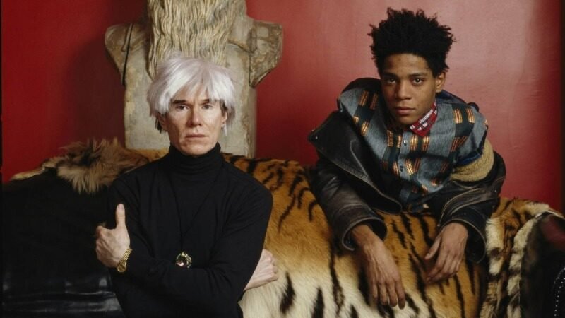 Jean-Michel-Basquiat and Andy Warhol by Lizzie Himmel via Widewalls