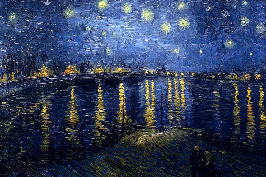 Vincent van Gogh - Starry Night Over the Rhone, 1888