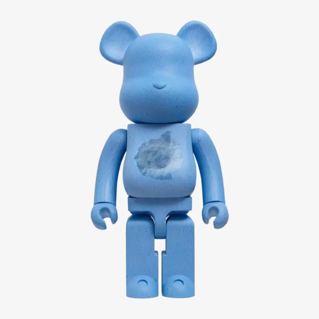 A Limited Edition Bearbrick by Medicom Toy Snarkitecture X Blackrainbow 1000% Blue Edition