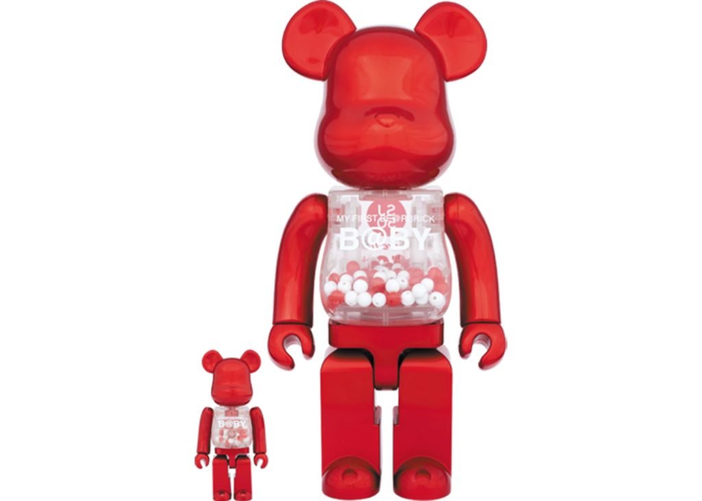 Bearbrick My First Baby SJ50 100% & 400% Set Red