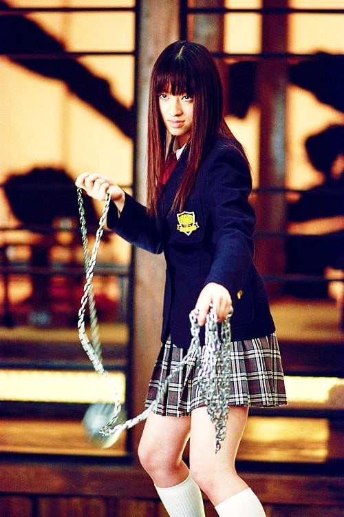 Japanese actress Chiaki Kuriyama in Kill Bill Volume 2 movie