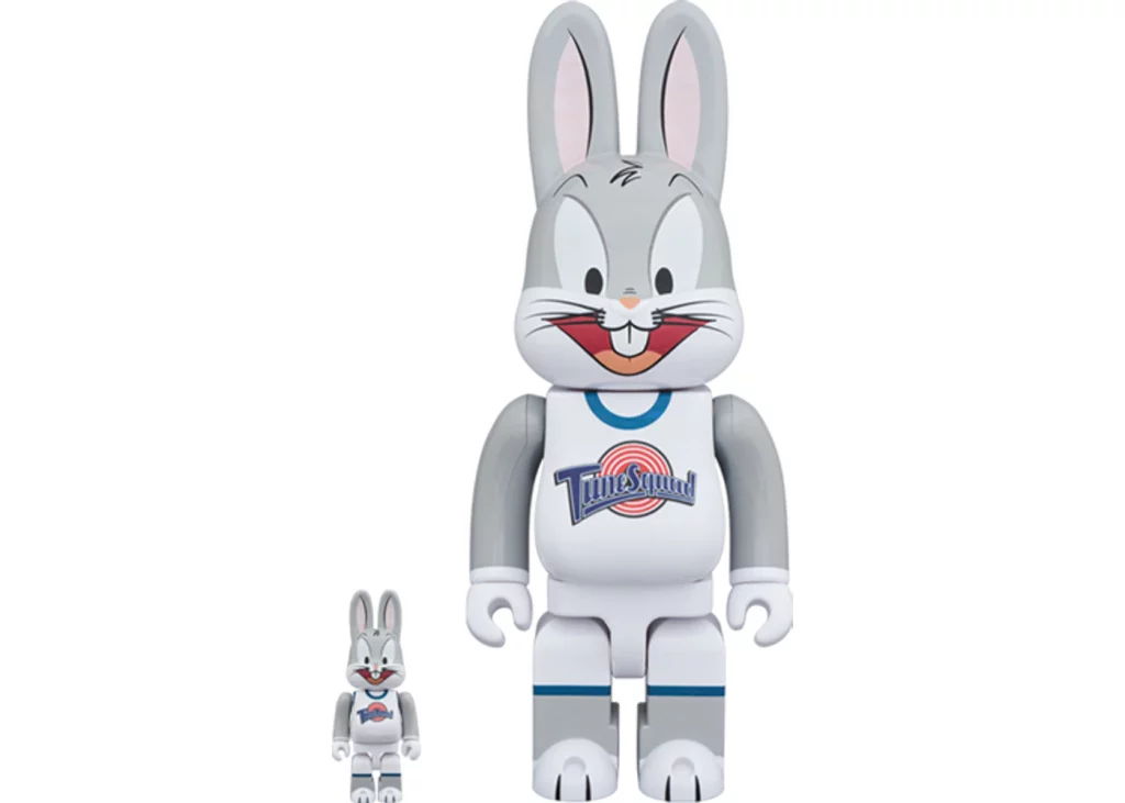 Bearbrick x Space Jam Rabbrick Bugs Bunny 100% & 400% Set