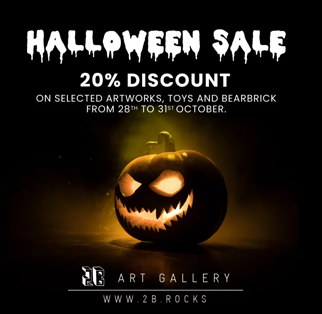 Halloween sale promotion at 2B Art Gallery