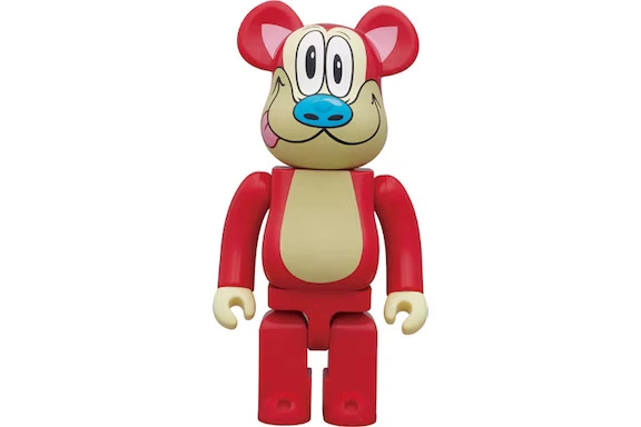 Stimpy Bearbrick Figure from Ren and Stimpy