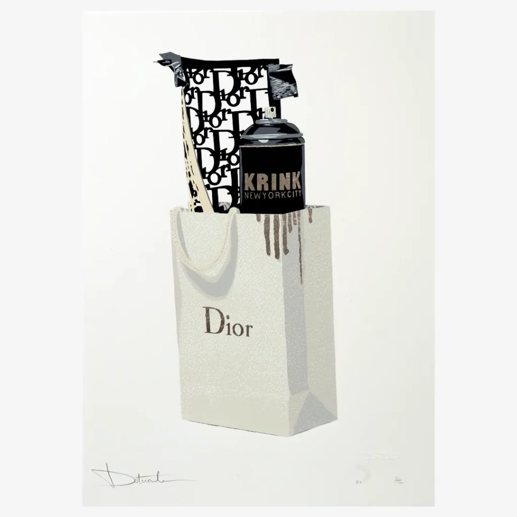 A limited edition print by The Dotmaster - The DIOR Edition - Caplain Gold