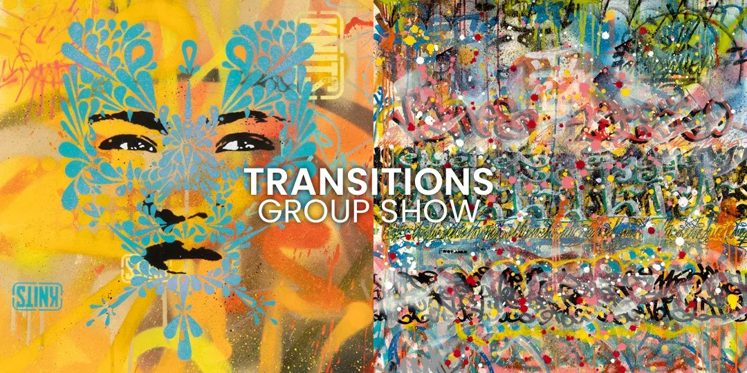 Transitions group exhibition banner
