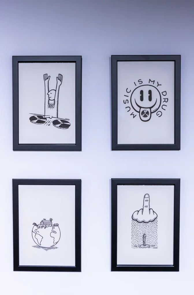 Dadara's brilliant drawings at 2B Art Gallery Palma