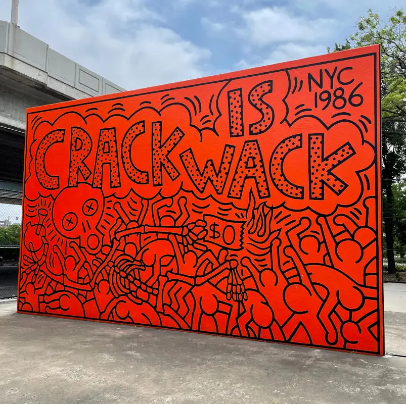 Keith Haring - Crack is Wack, NYC 1986
