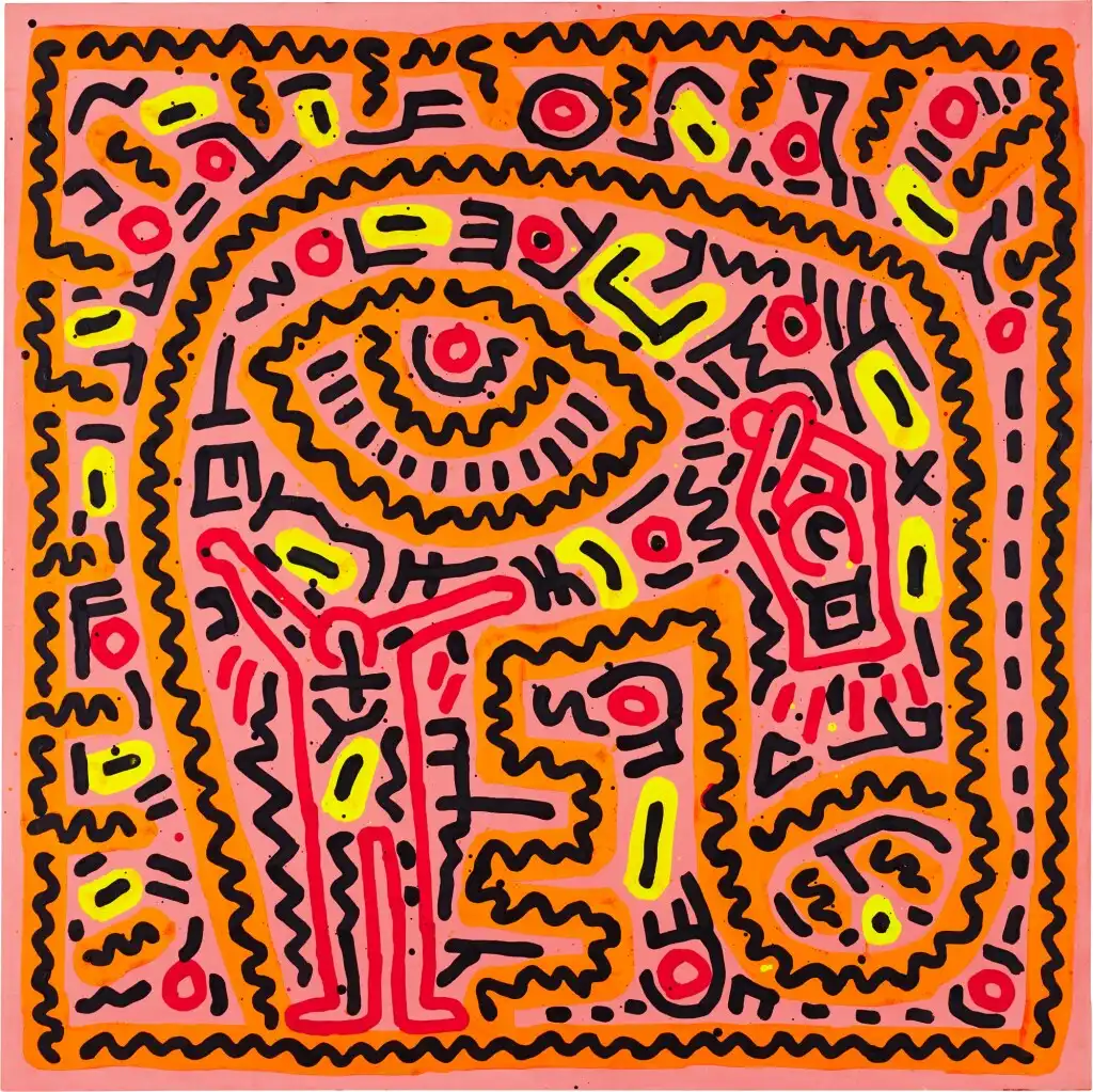 Keith Haring - Untitled, painting