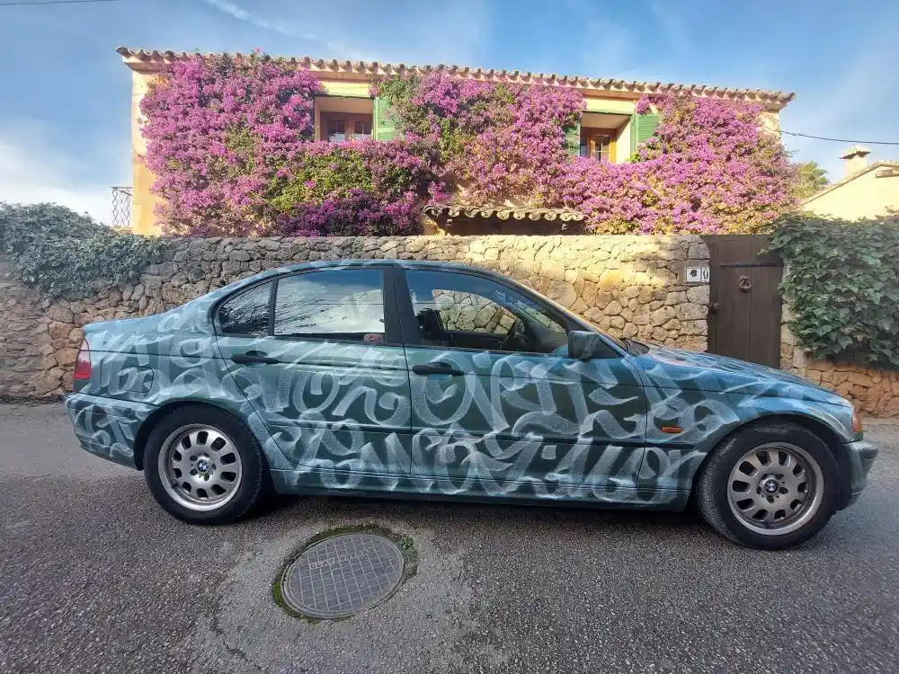 TwoFlu's graffiti-designed BMW car