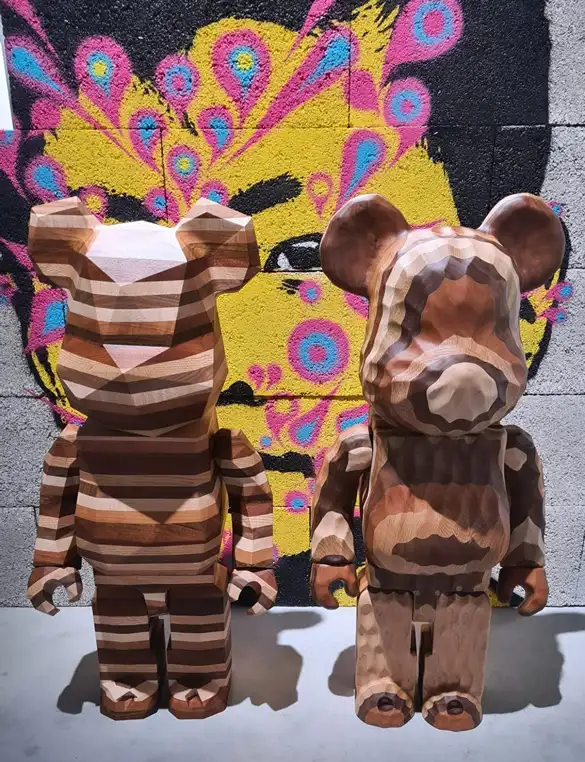 Karimoku Bearbrick figures at 2B Art Gallery